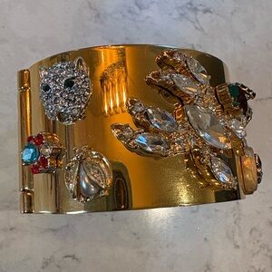 Cabi Vintage Secret Garden Cuff Bracelet with Crystal Embellishments